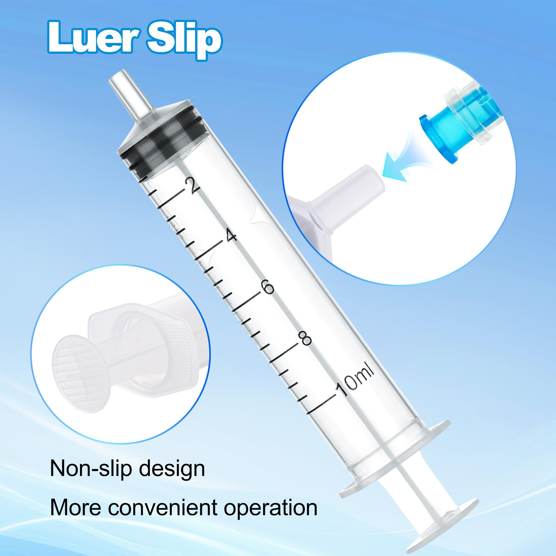 10ml Syringes Without Needles, 10-Pack — Amazon image 3