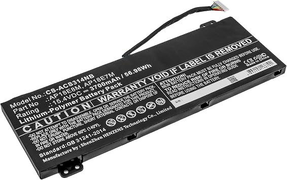Replacement Battery for Acer KT.00407.007,KT00407009,AP18E7M,AP18E8M,3700mAh/15.4V