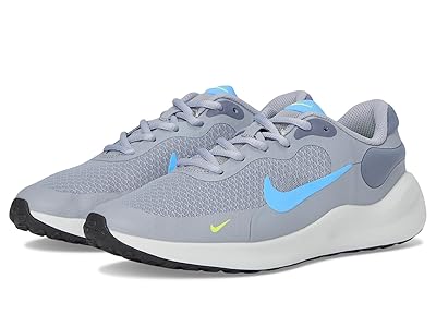 Nike Kids Revolution 7 (Big Kid) Kids Shoes Cement Grey/University Blue/Light Carbon : 5 Big Kid M, Synthetic