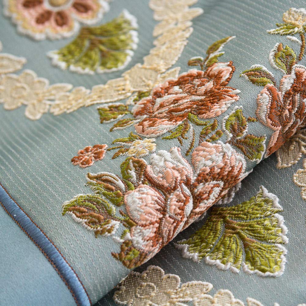 Schutz Tischdecke Folie Lebensmittelecht Soft Cotton Linen Abwaschbare Tischdecke nach Wunschmaß Blue 100 × 100cm
