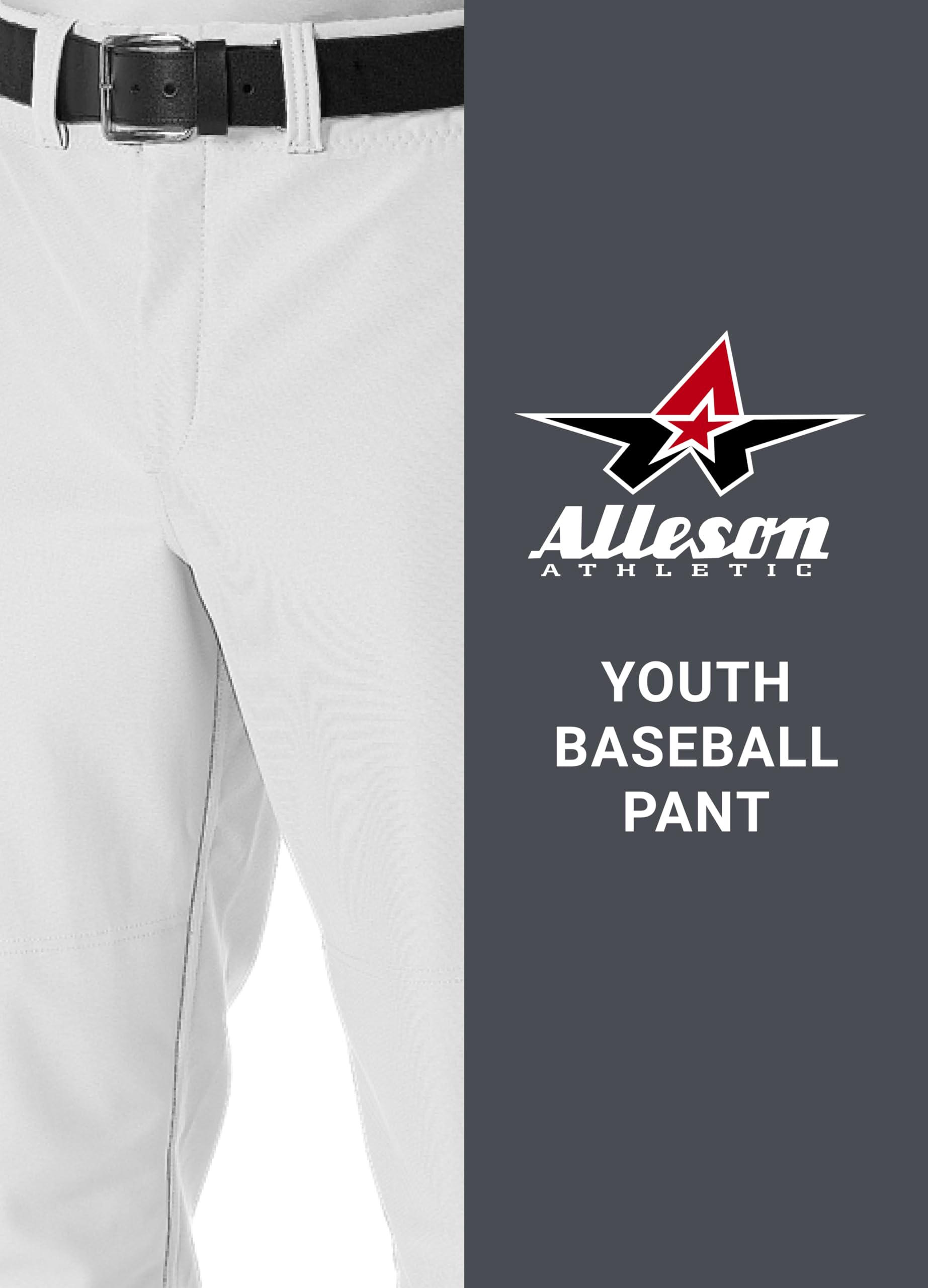 Alleson Athletic Jungen Jugend Baseball Hose mit elastischer Unterseite.