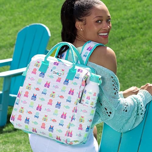 Miniatura 6 de Swig Life Packi Mochila enfriadora, portátil, ligera, impermeable con cremallera resistente y mejorada