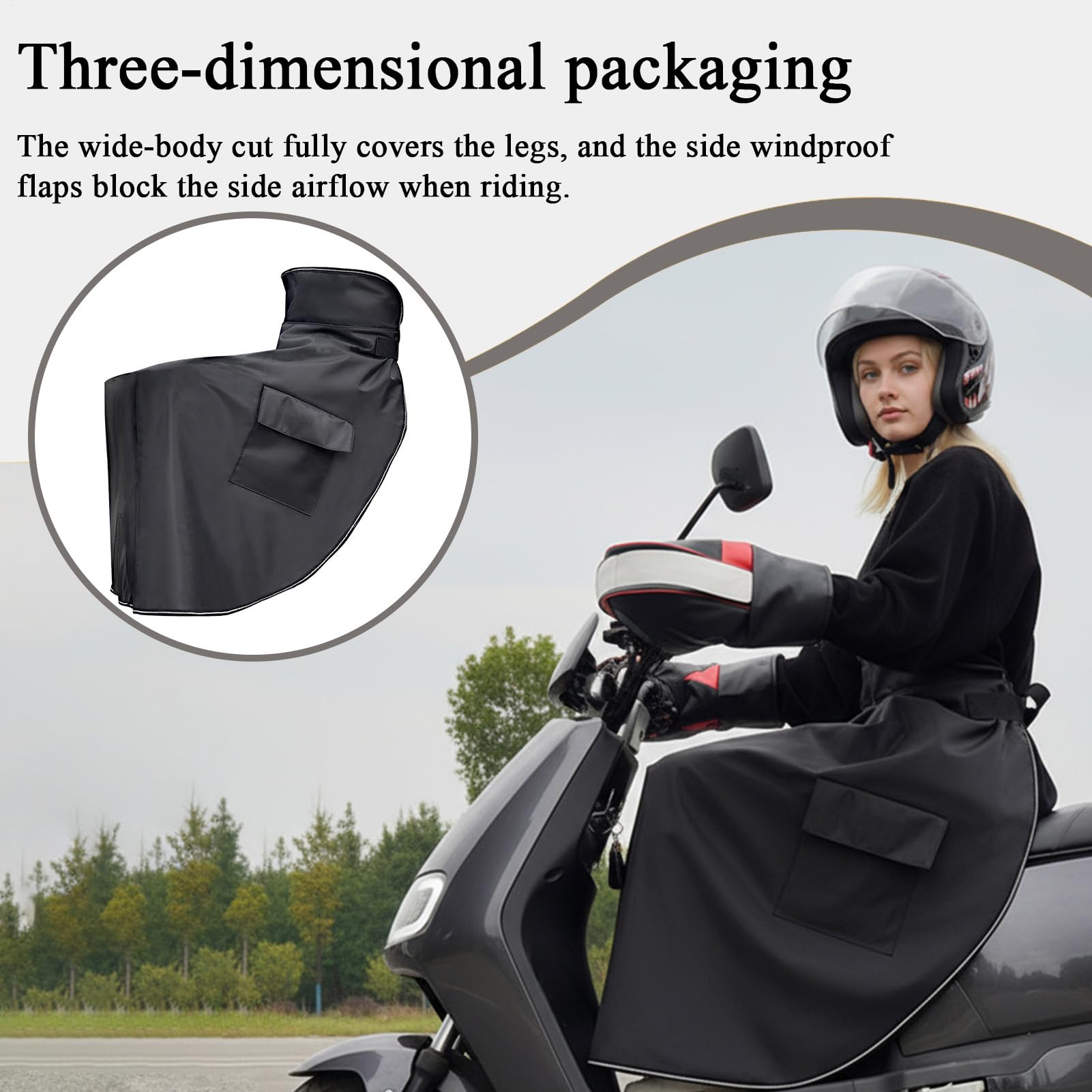 Tablier De Scooter Couverture De Scooter Imperméable Épaisse Chaude pour