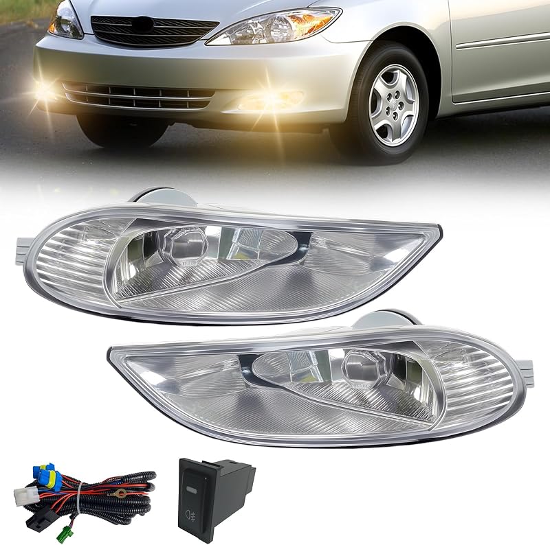 Faróis de neblina Boxlight para Toyota Camry, Corolla e Solara – Par com lâmpadas 9006 12 V 55 W