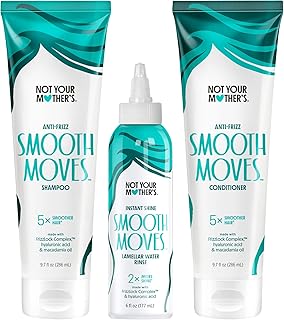 Sponsored Ad - Not Your Mother's Smooth Moves Anti-Frizz Shampoo, Conditioner, and Lamellar Water Hair Rinse (3-Pack) - Fo...