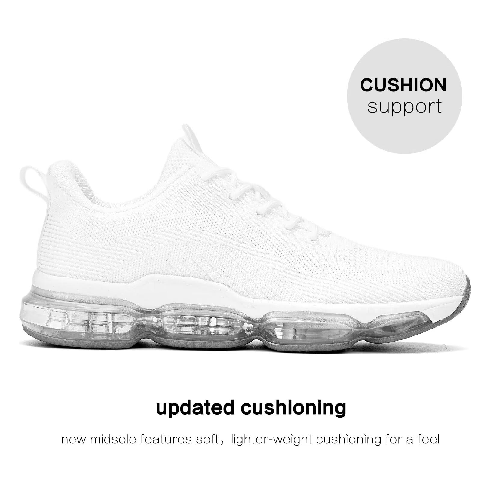 Mens Running Shoes Air Low Top Comfort Walking Lace Up Sneakers Breathable Fashion Tennis Sport Gym Fitness Cross Trainers