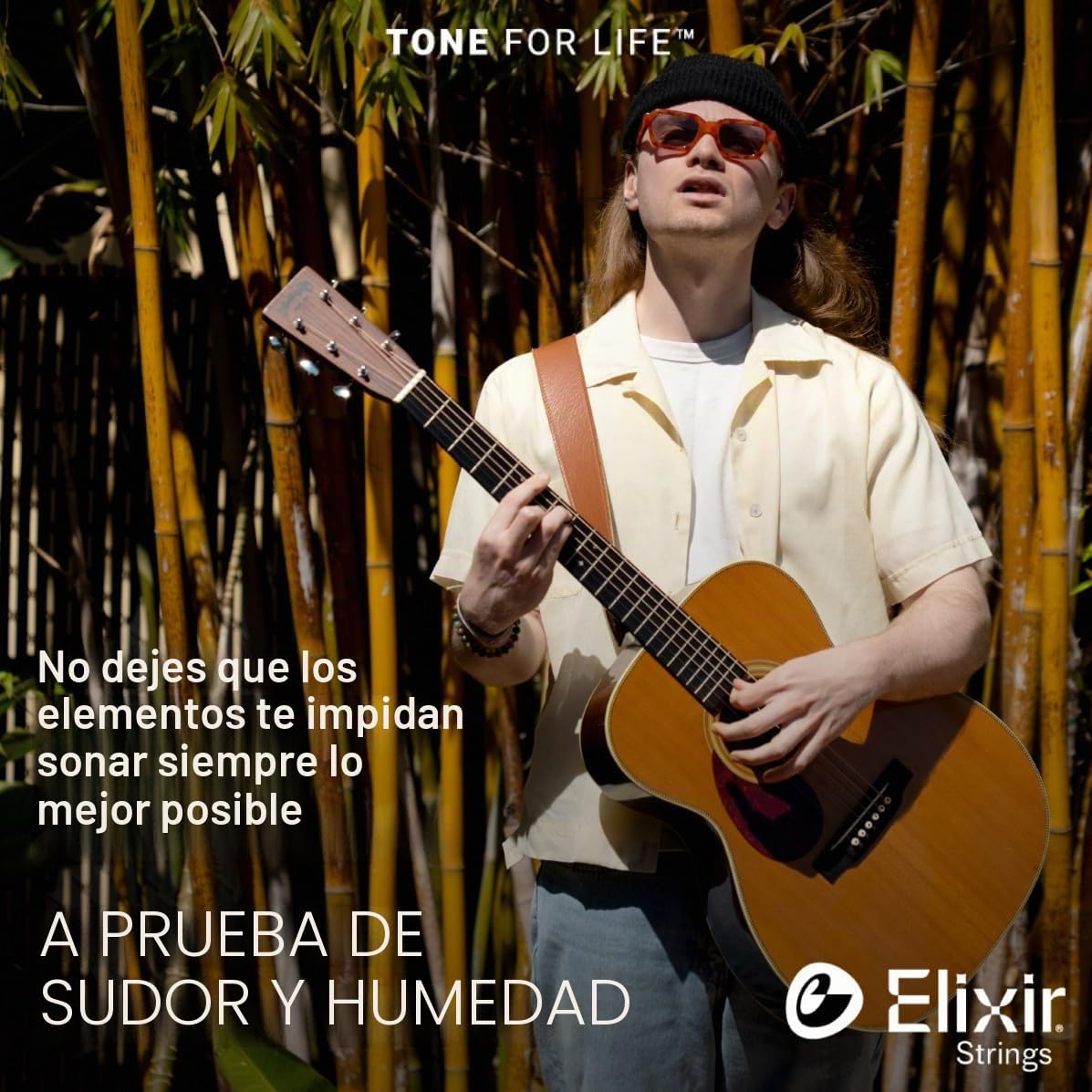 Elixir Cuerdas Strings de bronce fosforado para guitarra acústica con tecnología NANOWEB, medianas (.013-.056), paquete de 4 unidades especial de Amazon