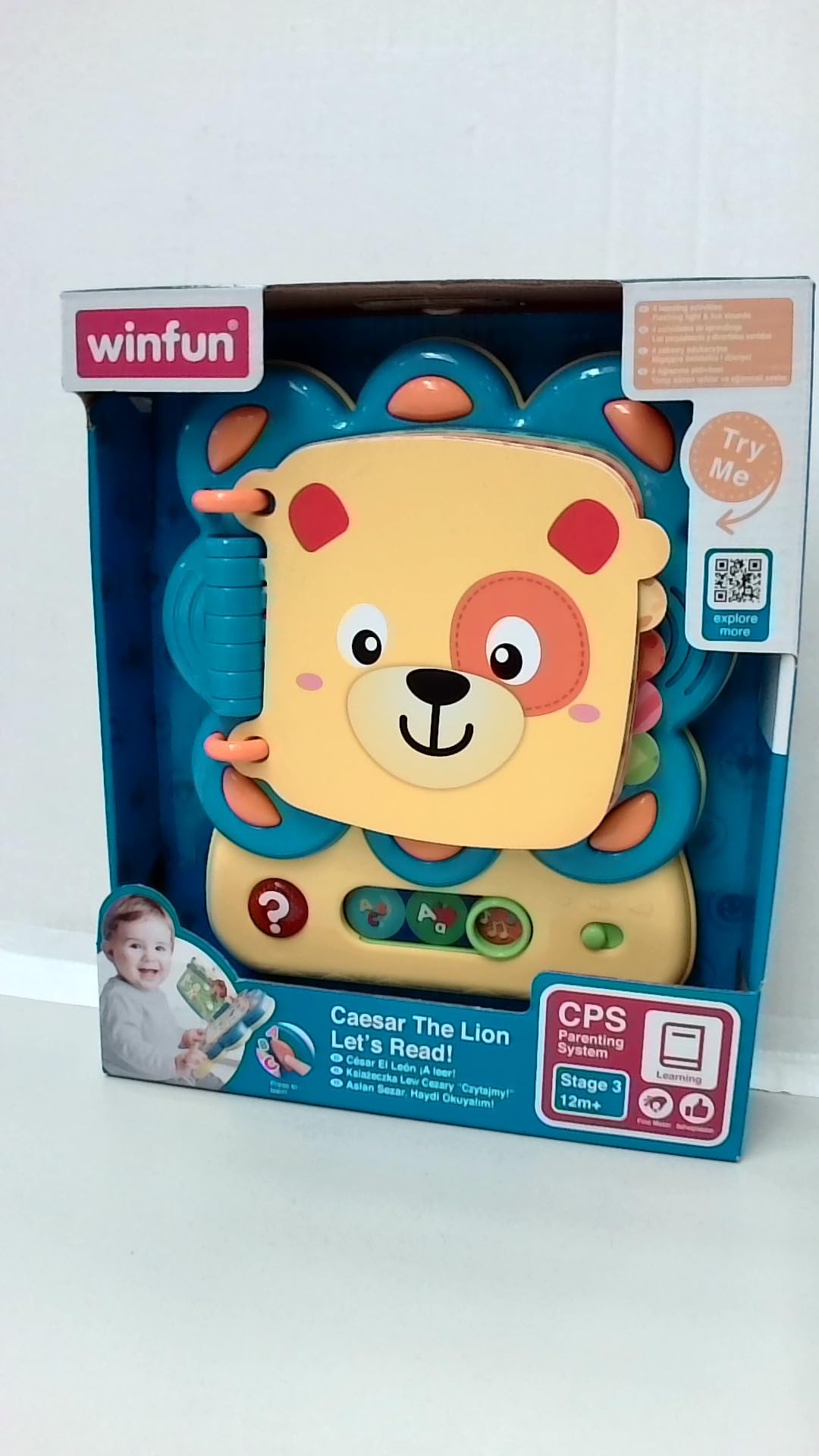 winfunTalking Activity Book for Kids | Interactive Learning Book with Sound | Teaches Letters, Numbers, Shapes & Time | Quiz & Memory Games | Early Learning Talking Toy Gift for Boys & Girls