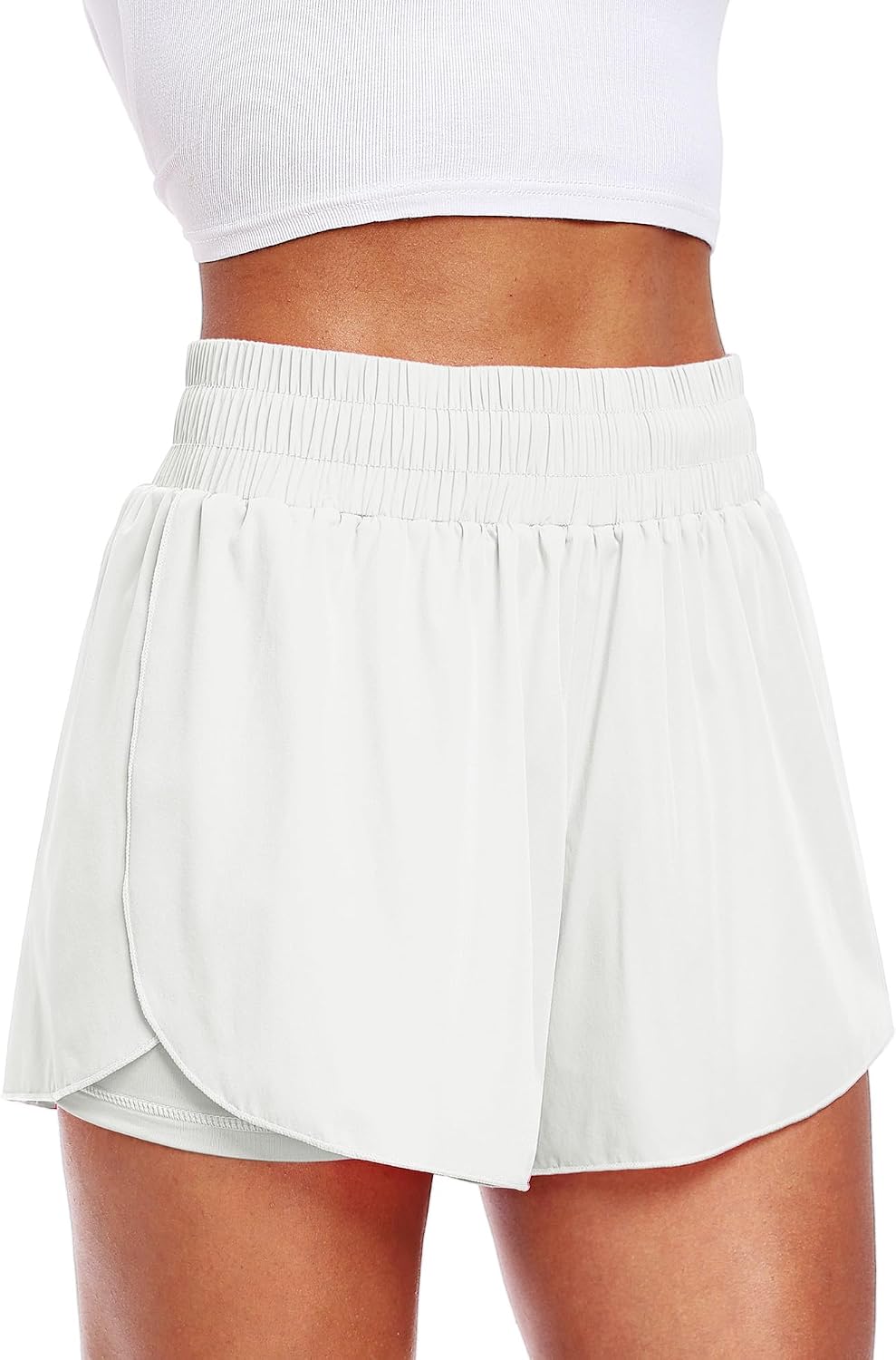 CADMUS 2 in 1 Athletic Shorts for Women 3.5'' Tennis Running Shorts with Pocket
