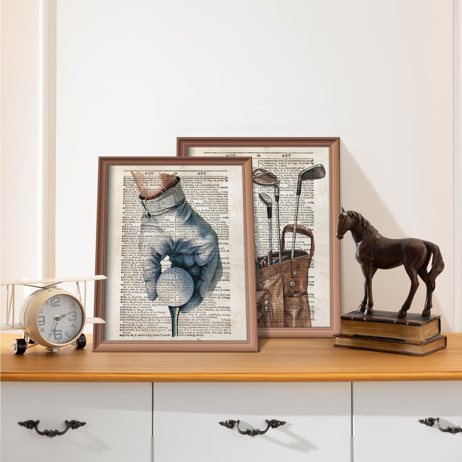 VONTP Golf Wall Art Decor, Golf Room Decor, Golfing Golfer Sports Retro Prints Poster Wall Decorations for Kids Boys Bedroom Man Cave Playroom, 8x10 Set of 4 (Unframed) - Image 7