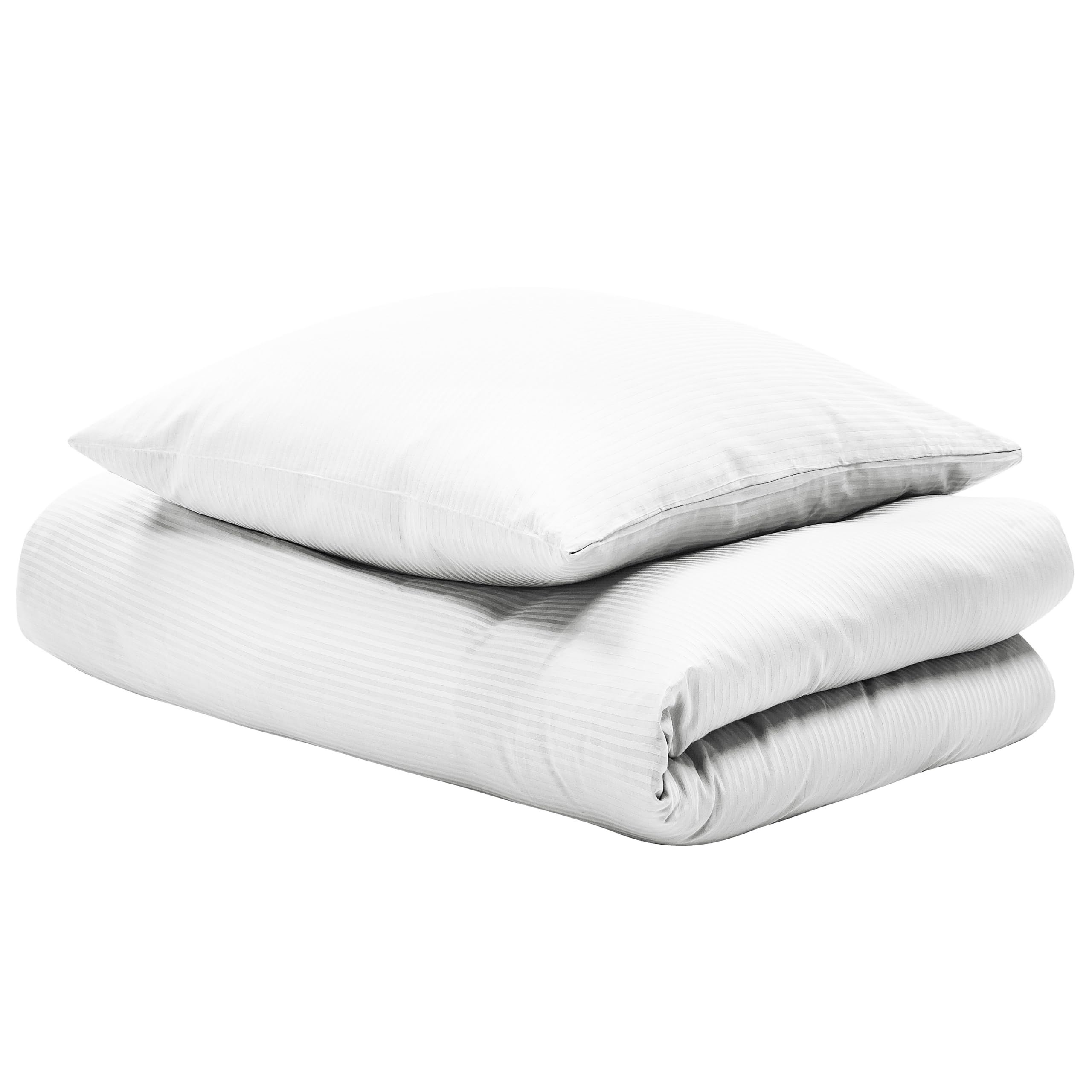 Ensemble de literie Moderne 155 x 220 cm en Coton Blanc pour Une Chambre Design Élégante Beliani