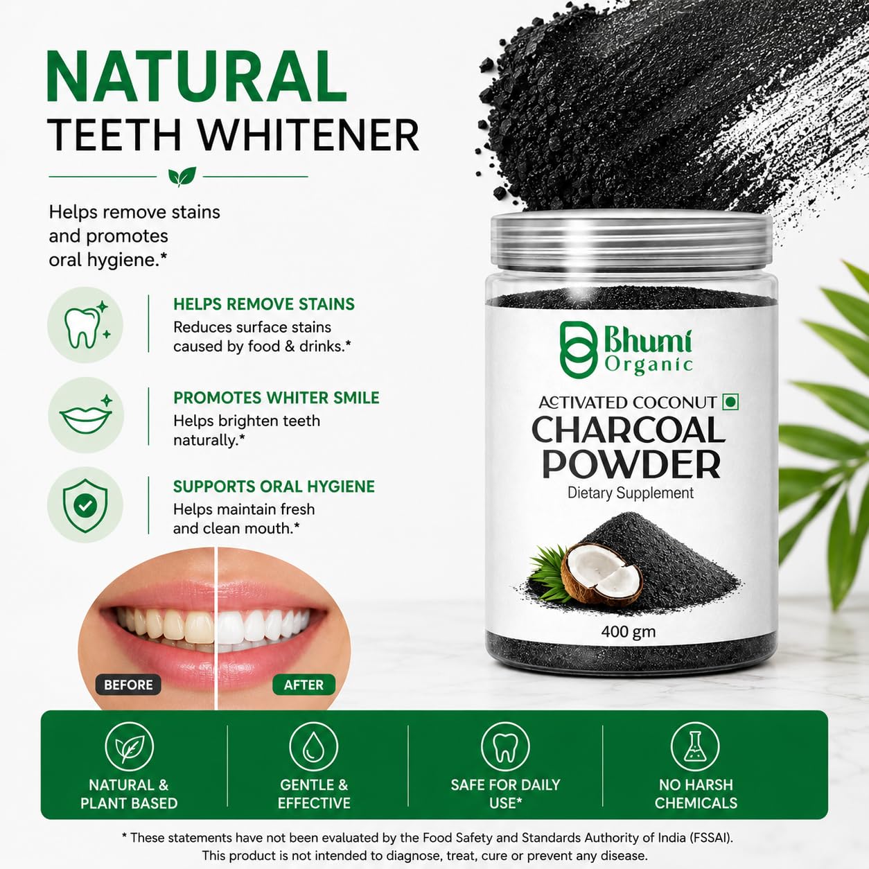 Activated Charcoal Powder 400g 4