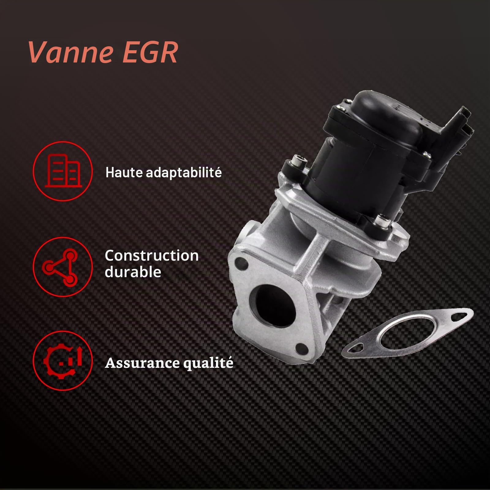 Vanne AGR de rechange pour C-R BERLING-O B9 C3 C4 C5 FIESTA V FOCUS PEU-GEOT 206 307 308 5008 PA-RTNER 1.6 HDi Accessoire de voiture # 1618.59 1618.NR 96493587800800 Référence : 9660. 276280