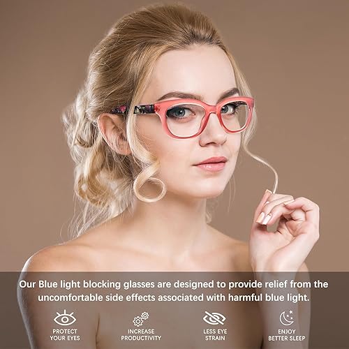 Miniatura 5 de MAEOWN Oprah Style - Gafas de lectura para mujer, bloqueo de luz azul, paquete de 6 lentes para lectura de computadora, lentes de calidad de moda