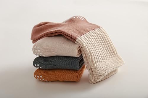 Miniatura 6 de Calcetines de algodón para bebés y niñas, calcetines de algodón para recién nacidos, antideslizantes, antideslizantes, para niños pequeños
