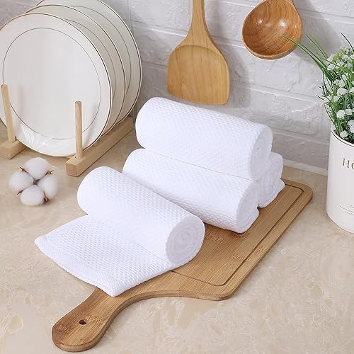 Miniatura 401 de Kitinjoy - Paños de cocina 100% algodón, paquete de 6 paños de cocina ultra suaves y absorbentes para secar platos, toallas de cocina de secado