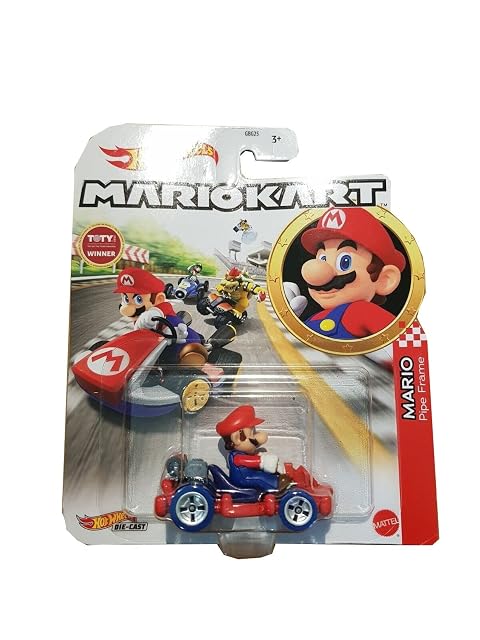 Hot Wheels - Mario Kart - Die Cast - Mario /Toys