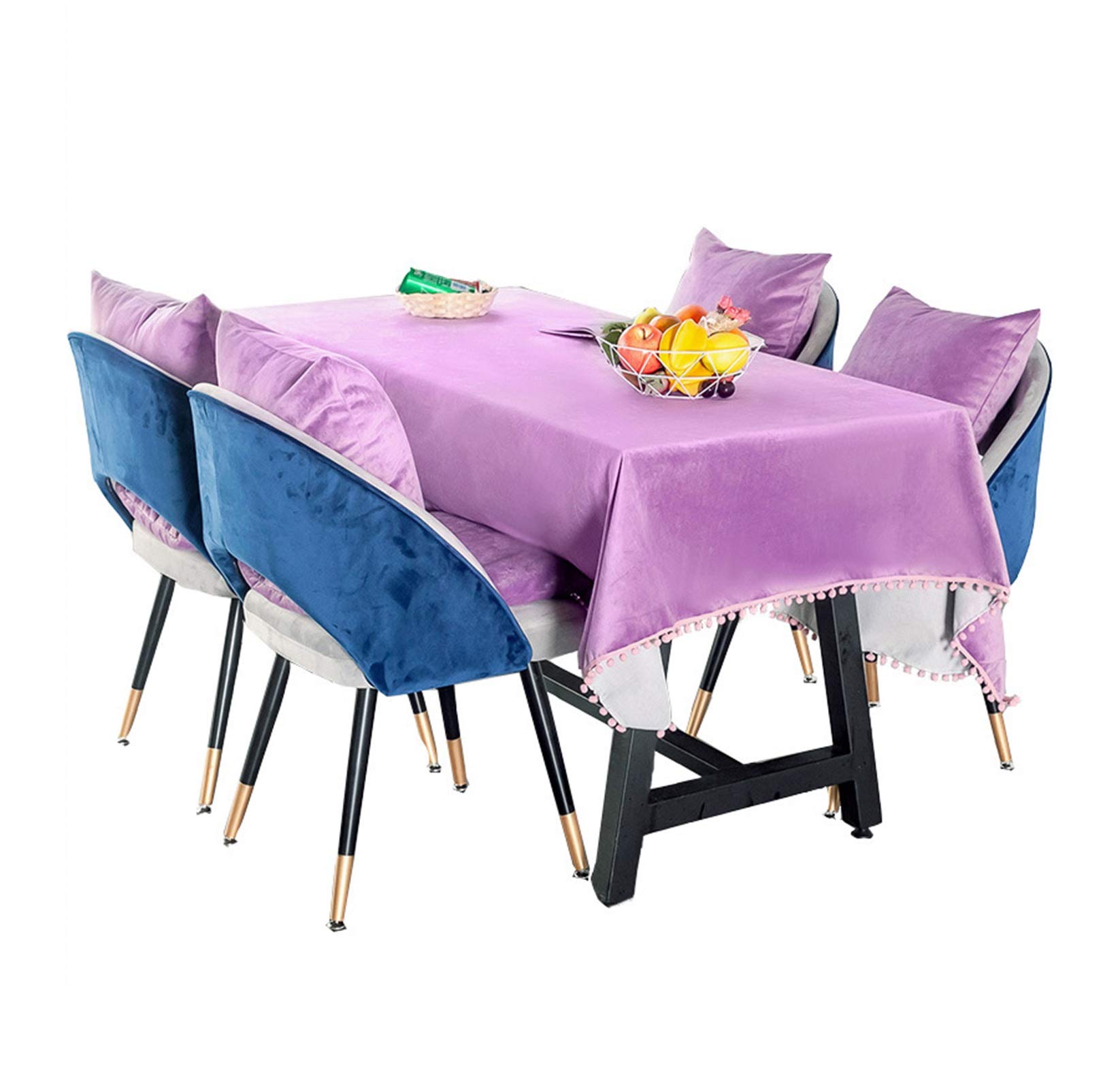 Nappe flanelle picnic et couverture moderne violette 140x230 cm pour dejeuner en plein air chic
