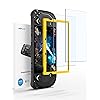 JSAUX Pellicola Compatible con Steam Deck LCD & OLED [2 Pezz], Vetro Temperato Antirifless Copertura a Schermo Intero, Facile da Installare con il Telaio di Guida