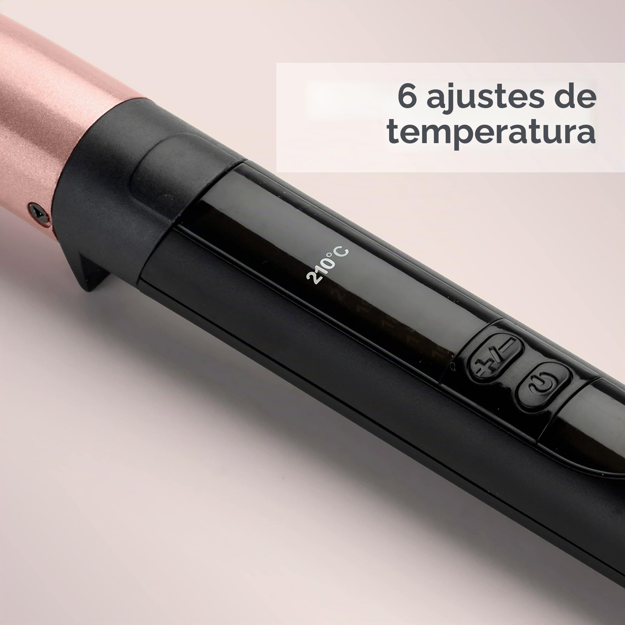 BaByliss Rizador Cónico Rose Quartz 13-25 mm Cerámico 160-210°C C454E