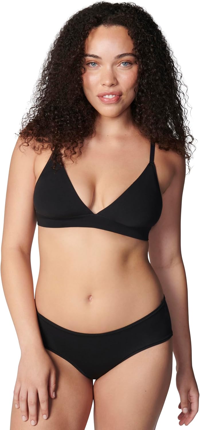 Florence by Mills Womens Softie Cotton Triangle Bralette