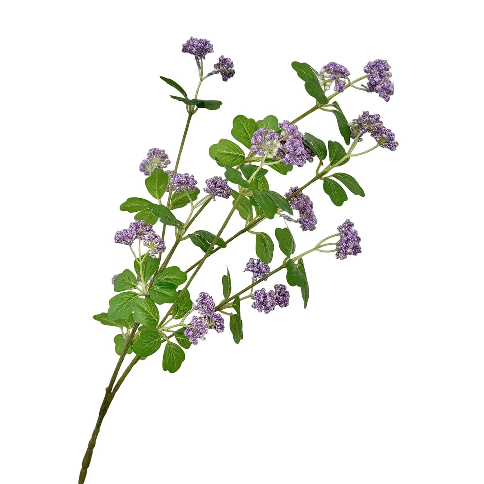 Virelynx Artificial Flower Branch – Realistic Fake Flower with Stem and Green Leaves, Floral Arrangement Living Room Dining Table