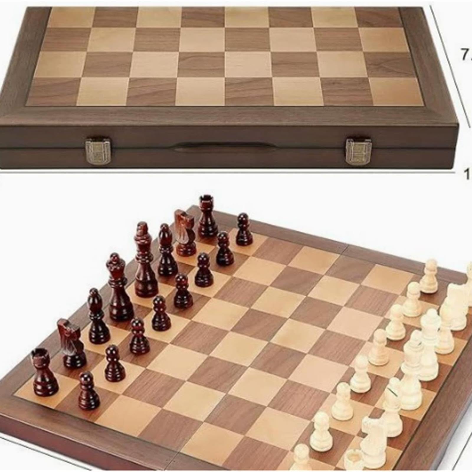 Set da gioco di scacchi magnetici in legno di alta qualità