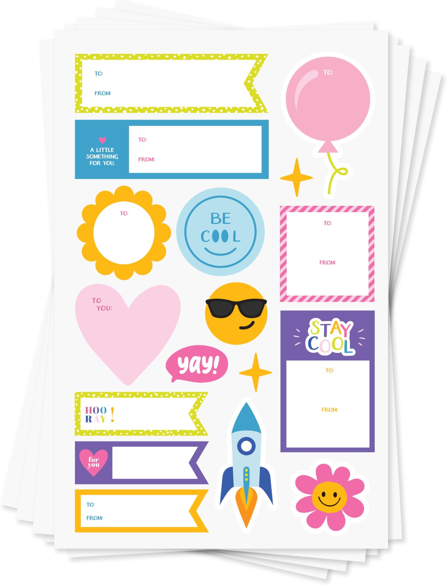 Amazon.com: Happy Birthday Present Stickers 1.5 x 2 Inch Happy Birthday ...