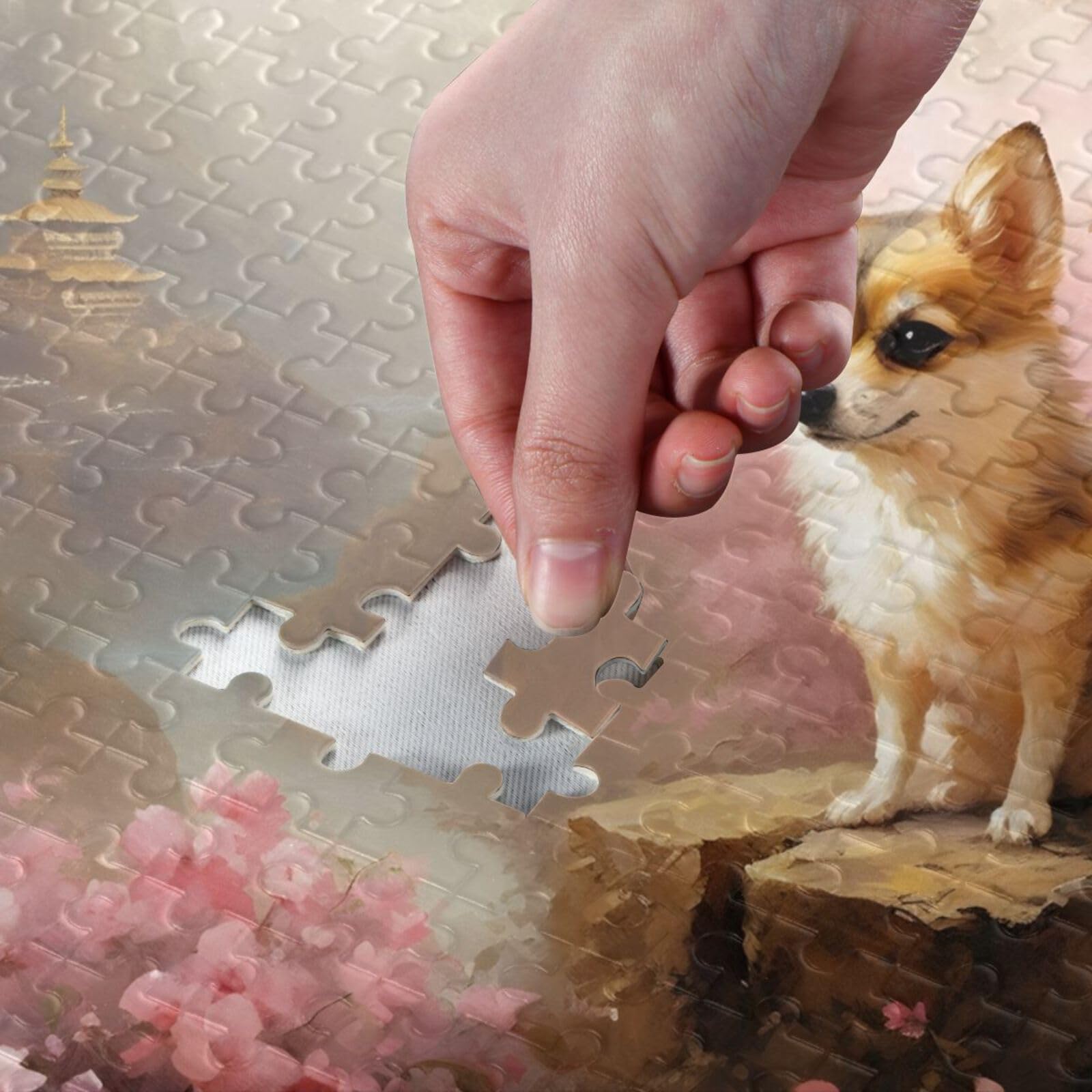 Amazon.com: ZENWAWA Chihuahua Painting Jigsaw Puzzle 1000 Pieces
