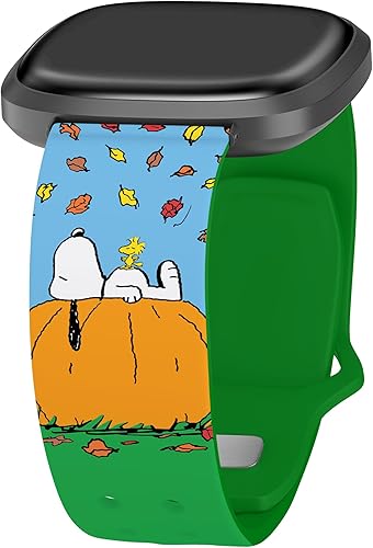 Miniatura 3 de Affinity Bands Peanuts - Correa de reloj HD de Acción de Gracias compatible con Fitbit Versa 3 y Sense