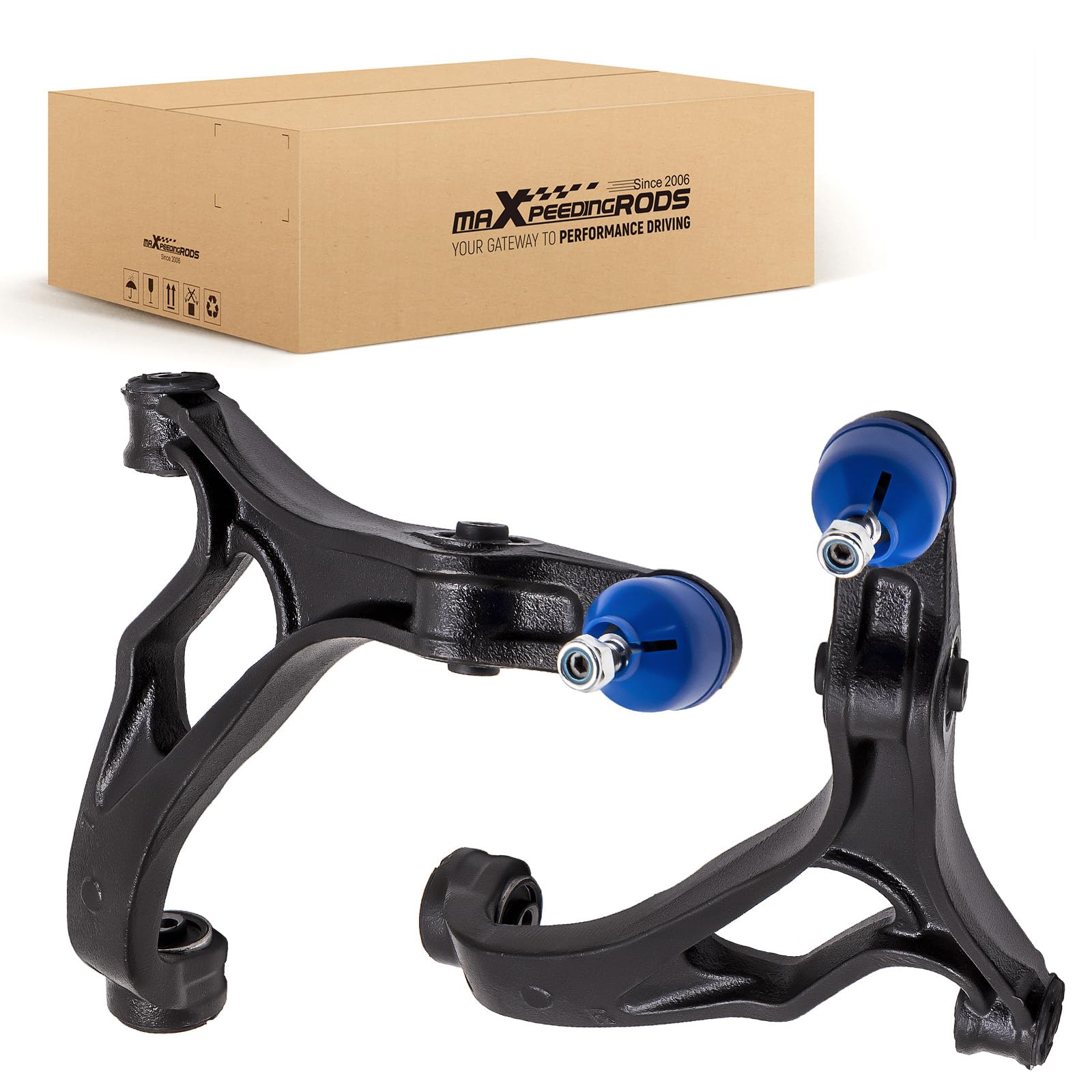 maXpeedingrods 2x Brazos con Rótula para VW, para Audi, para Porsche | 95534101732, 95534101733, 7L8407151B, 7L0407151H, 7L0407153E, 7L0407151C, 7L0407154E, 7L0407152C