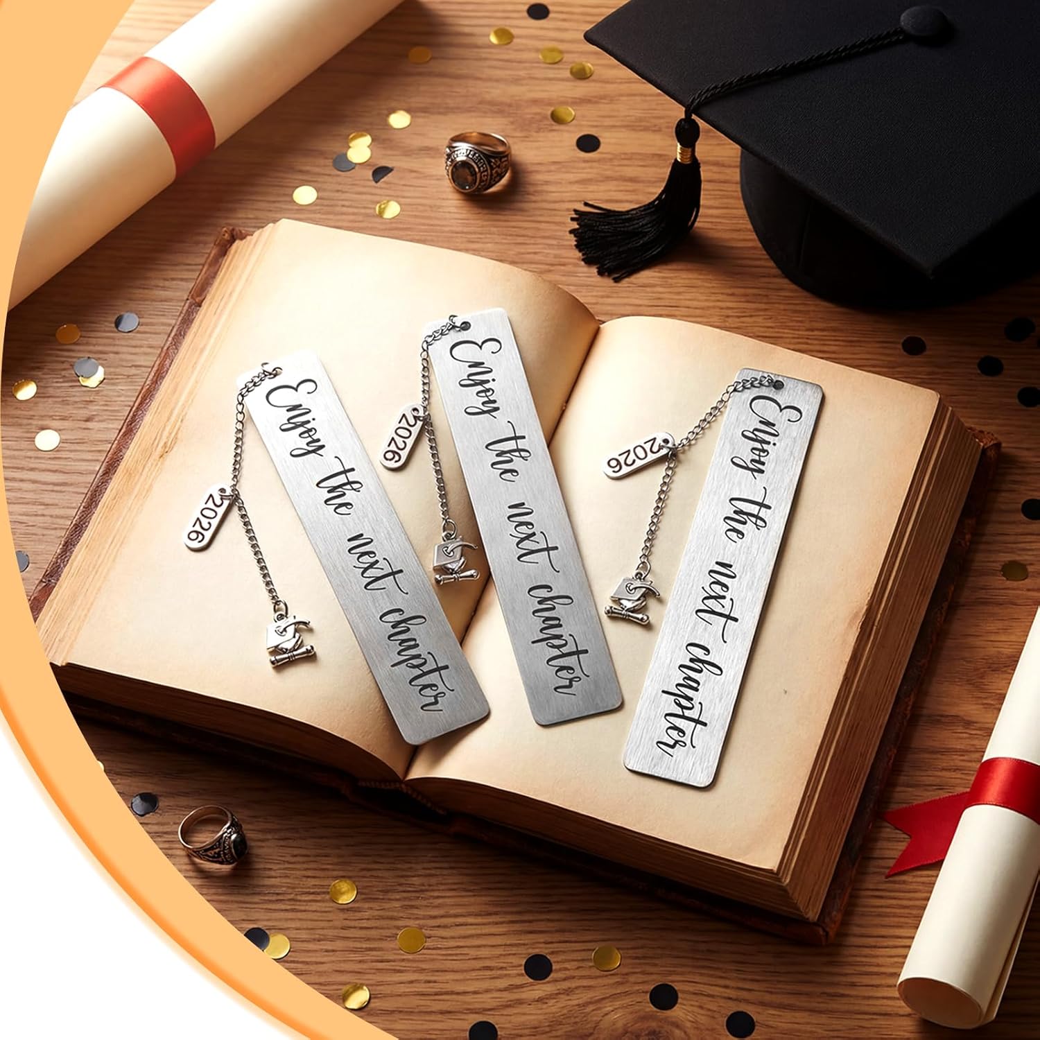 Ctosree 24 Pcs Graduation Bookmarks Bulk Class of 2026 Graduation Gifts Senior Bookmarks for Students Inspirational Grad Gifts High Middle Medical Nurse School 5th 8th Grade Party Favors