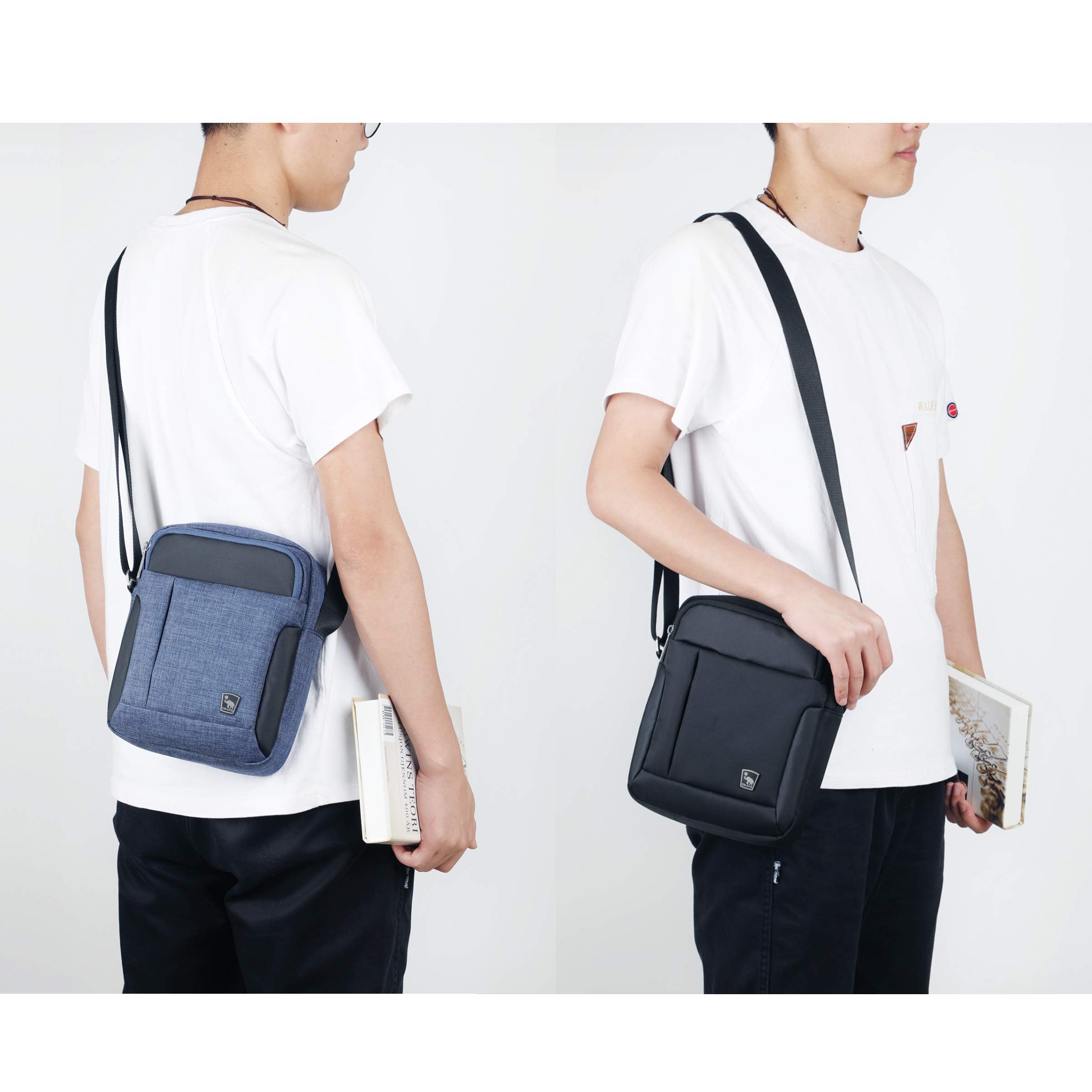 OIWAS Umhängetasche Herren Klein Männerhandtasche Schultertasche Handytasche zum Umhängen Herrentasche Tasche Männer Sportlich