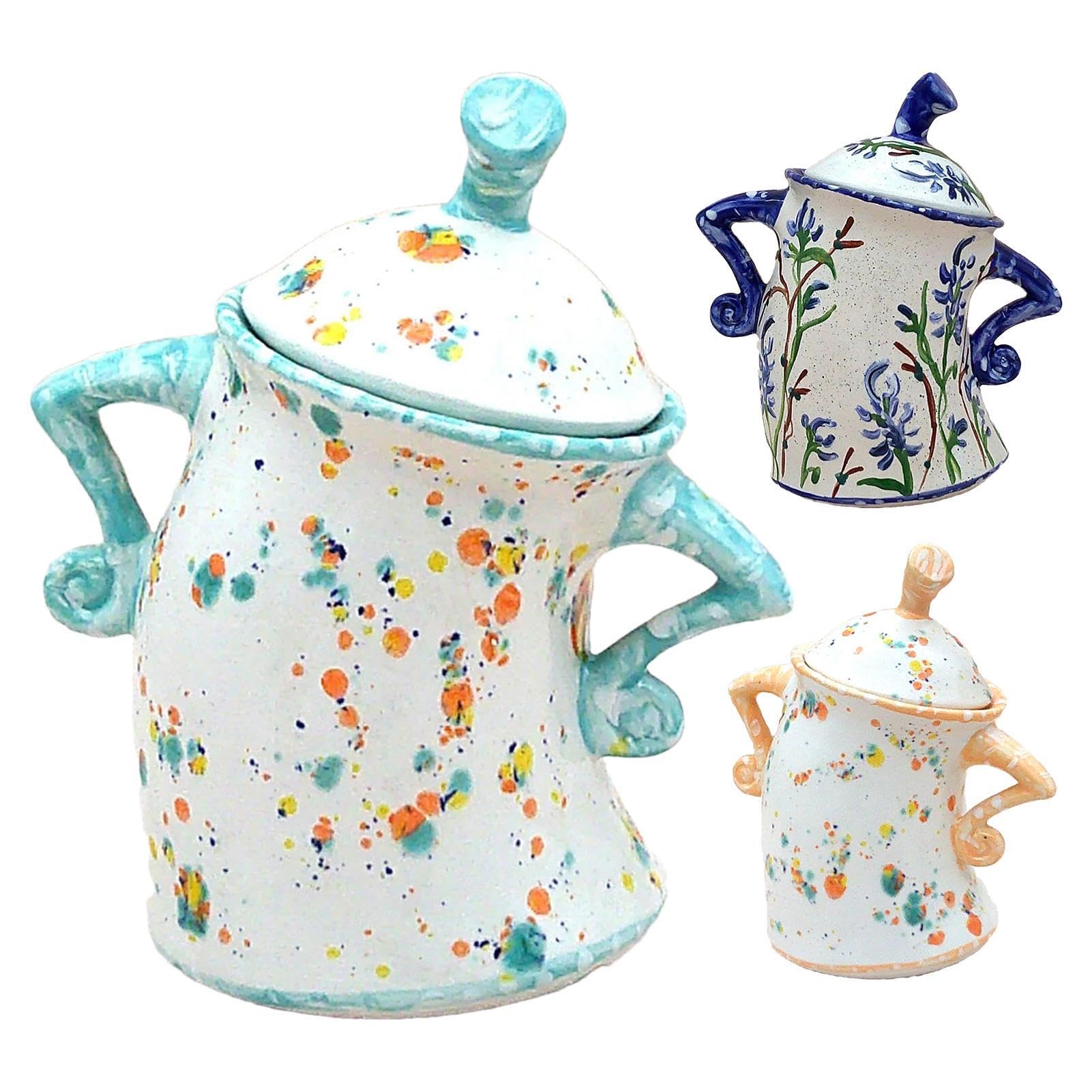 Shitafe 3 Canister with Attitude | Storage Jars With Attitude | Food Storage Canister With Lid | Sassy Tea Coffee and Sugar Canister | Decorative Kitchen Food Storage for Coffee Tea Sugar
