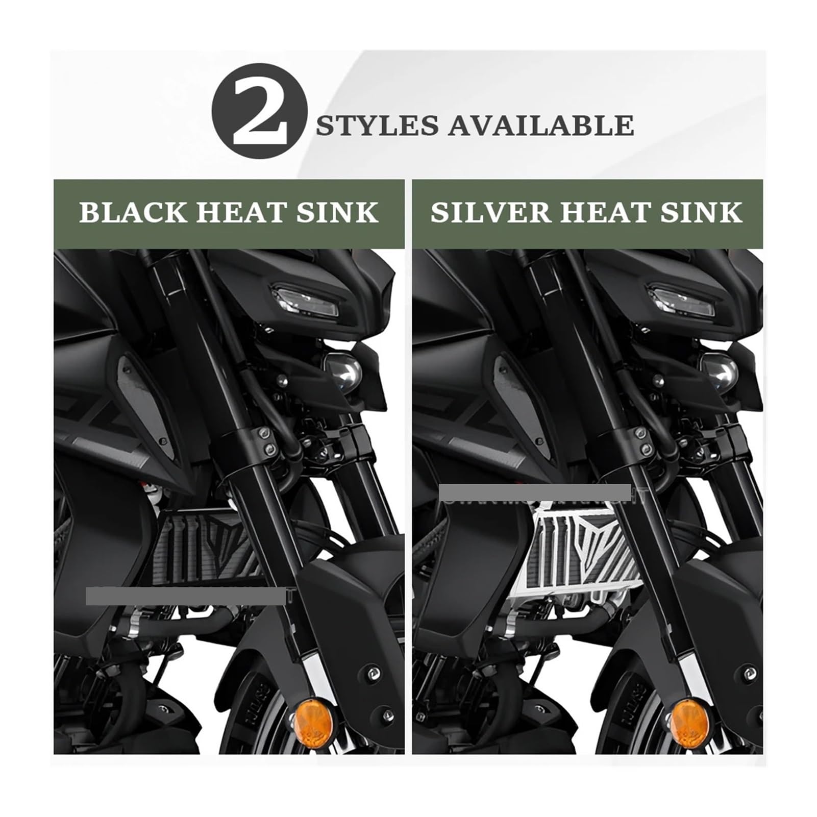 Rejilla De Radiador De Motocicleta Compatible con Yamaha MT-125 2020 2021 2022 2023- Rejilla del radiador de la motocicleta(Black aluminum)