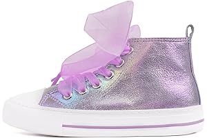 Toddlers Girls Sparkly High Top Fashion Sneakers