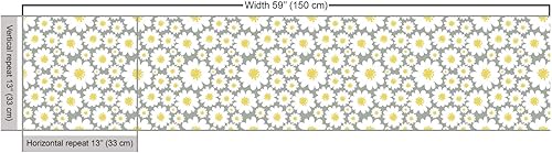 Miniatura 271 de Lunarable - Tela para amantes de perros de The Yard, patrón divertido de animales de dibujos animados en posiciones caprichosas estirando y Beige y