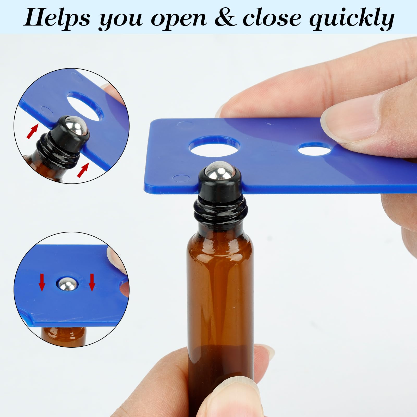 DKBT Flacon Roll On Vide 5ml 7pcs Roll On Huile Essentielle Vide Bouteil Brun Verre Flacon