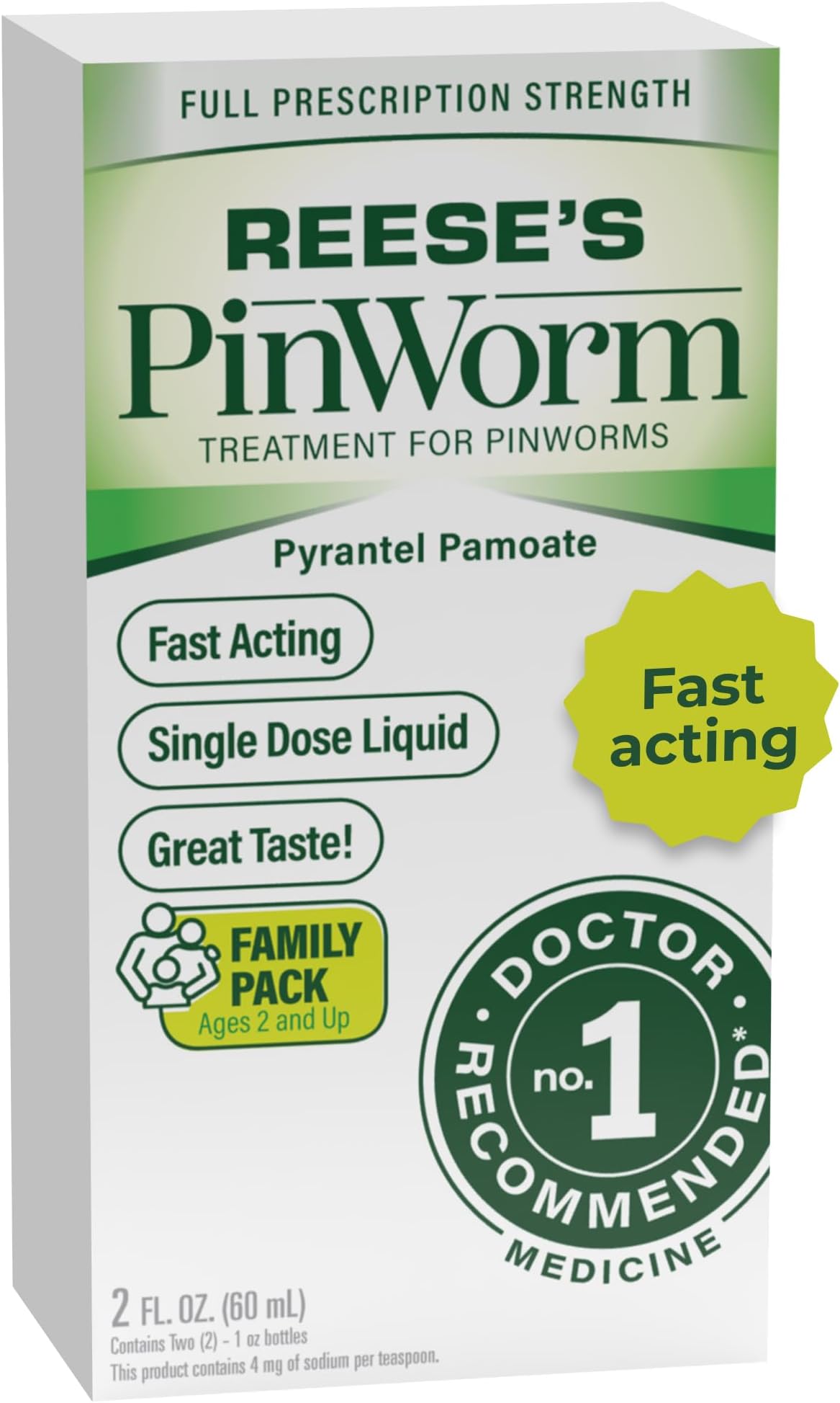 REESE'S PINWORM Pin Worm Medicine 2oz