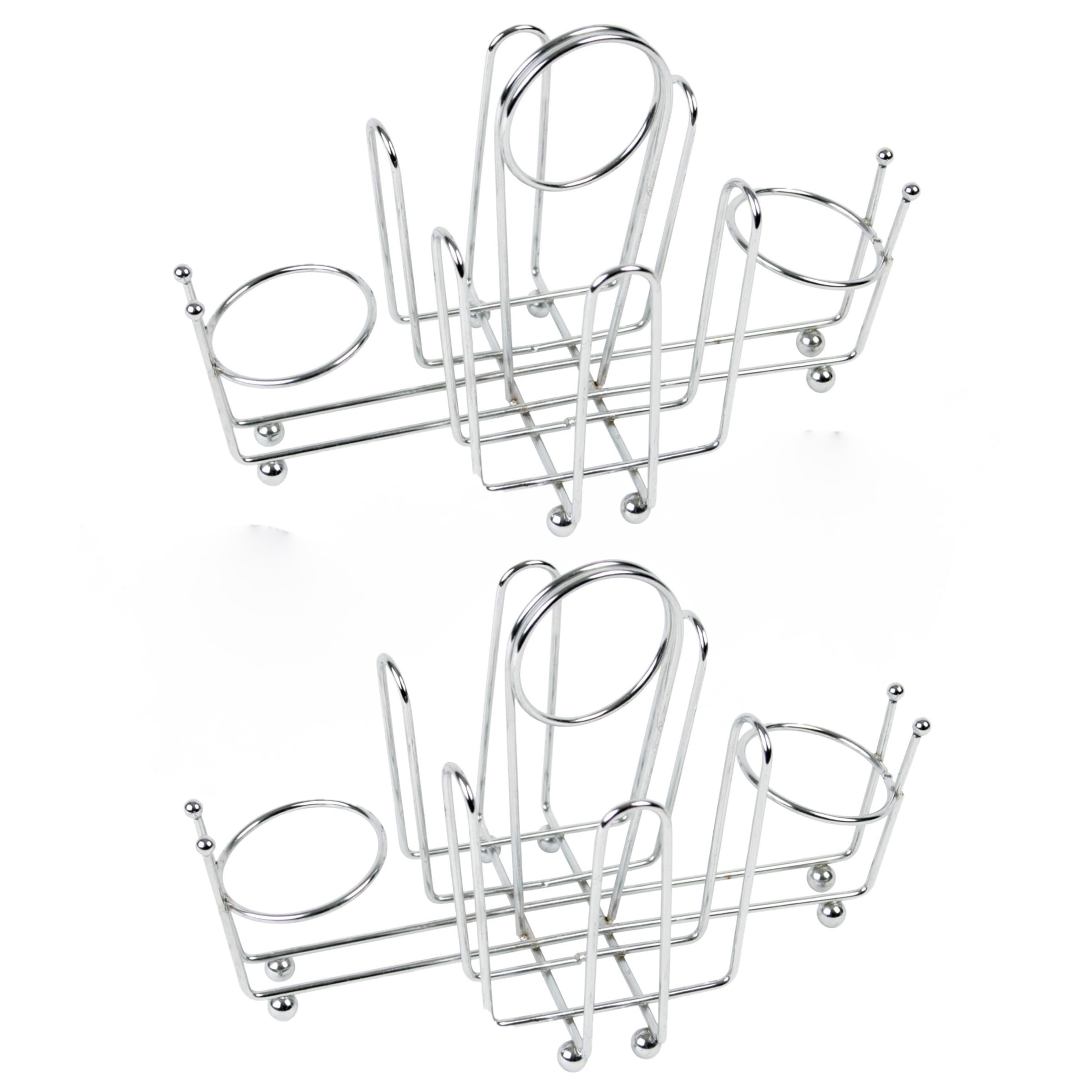 TrueCraftware-Set of 2 Sugar Packet Holder Chrome Plated 9