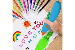 GOLSPARK Washable Watercolor Spray Paint Markers, Electric Airbrush Sprayer Arts and Crafts Essential