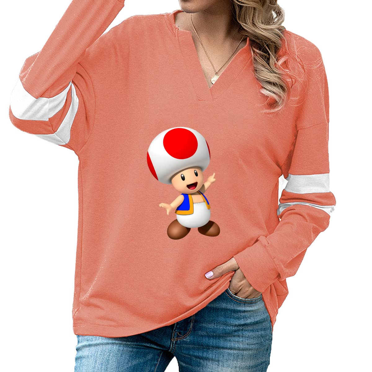 marios レディース長袖パーカー　スウェット marios レディース長袖パーカースウェット