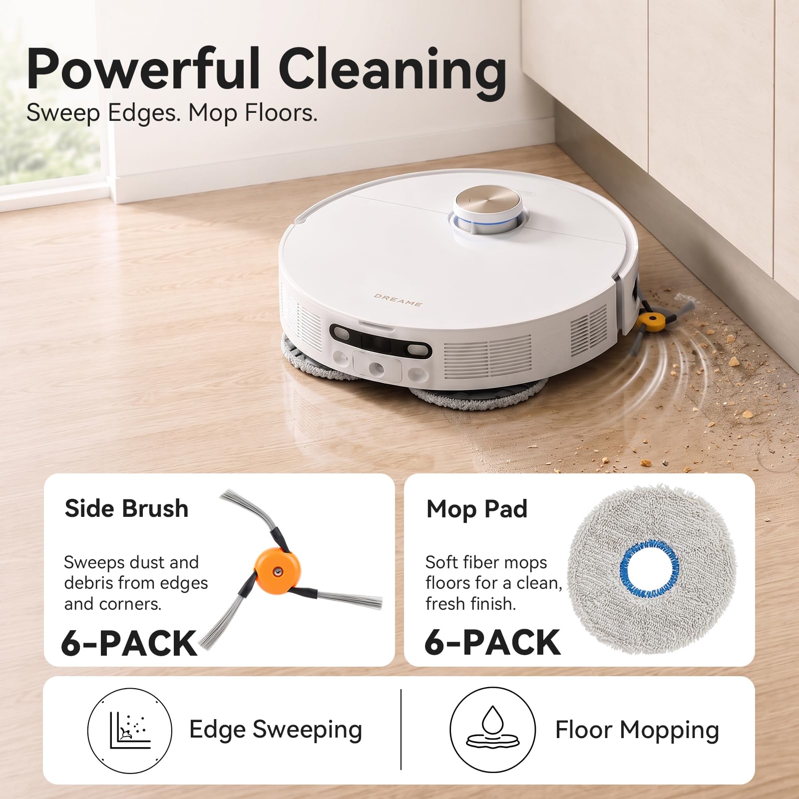 28 części zamiennych do Dreame X60 Max Ultra Complete Robot Vacuum