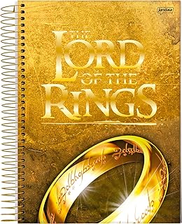 Caderno Espiral Univ CD 10 Matérias 160 Fls Senho dos Anéis Anel Fundo Amarelo FSC - Jandaia