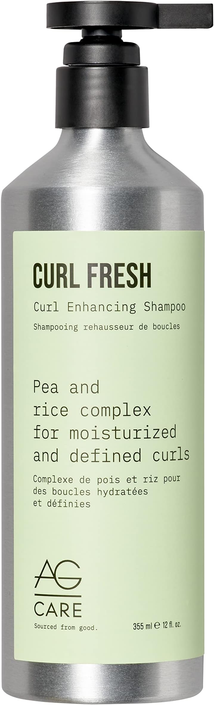 Curl Fresh Hydrating Shampoo with Pea & Rice Amino Acids - Curl Shampoo to Cleanse Scalp and Retain Moisture for Healthy, Defined Curls, 12 Fl Oz Bottle