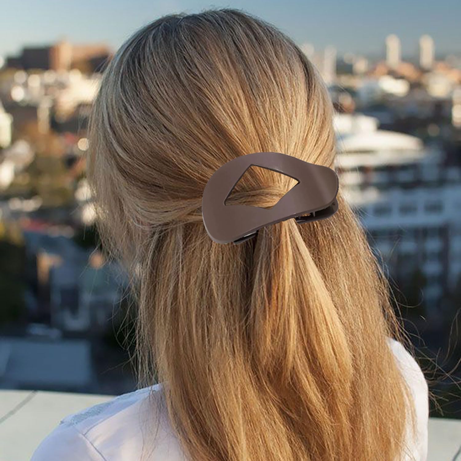 4 PCS Flat Hair Clips for Women French Hair Claw Clips Large Duckbill Hair Clips for Women Thick Thin Hair - Image 5