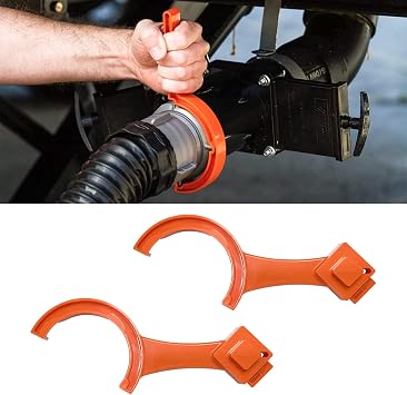 2-in-1 RV Sewer Hose Support & Wrench, Multi-Purpose Fitting for 3 & 4 Inch Hose, RV Accessory