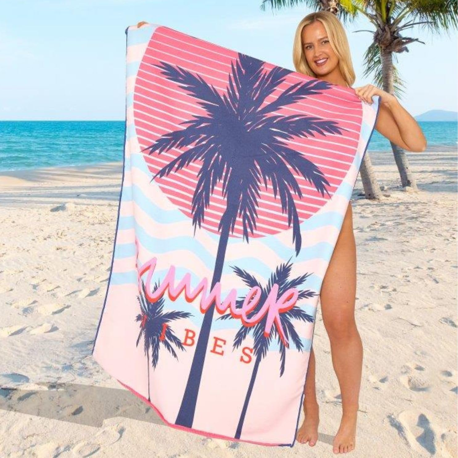 GC GAVENO CAVAILIA Extra Large Beach Towel for Adults - Quick Dry Microfibre Printed Beach Towels - Super Absorbent Beach Towel for Swim (180 x 100 cm) - (1 Piece) Soft, Sand Free,Lightweight - Multi — view 24