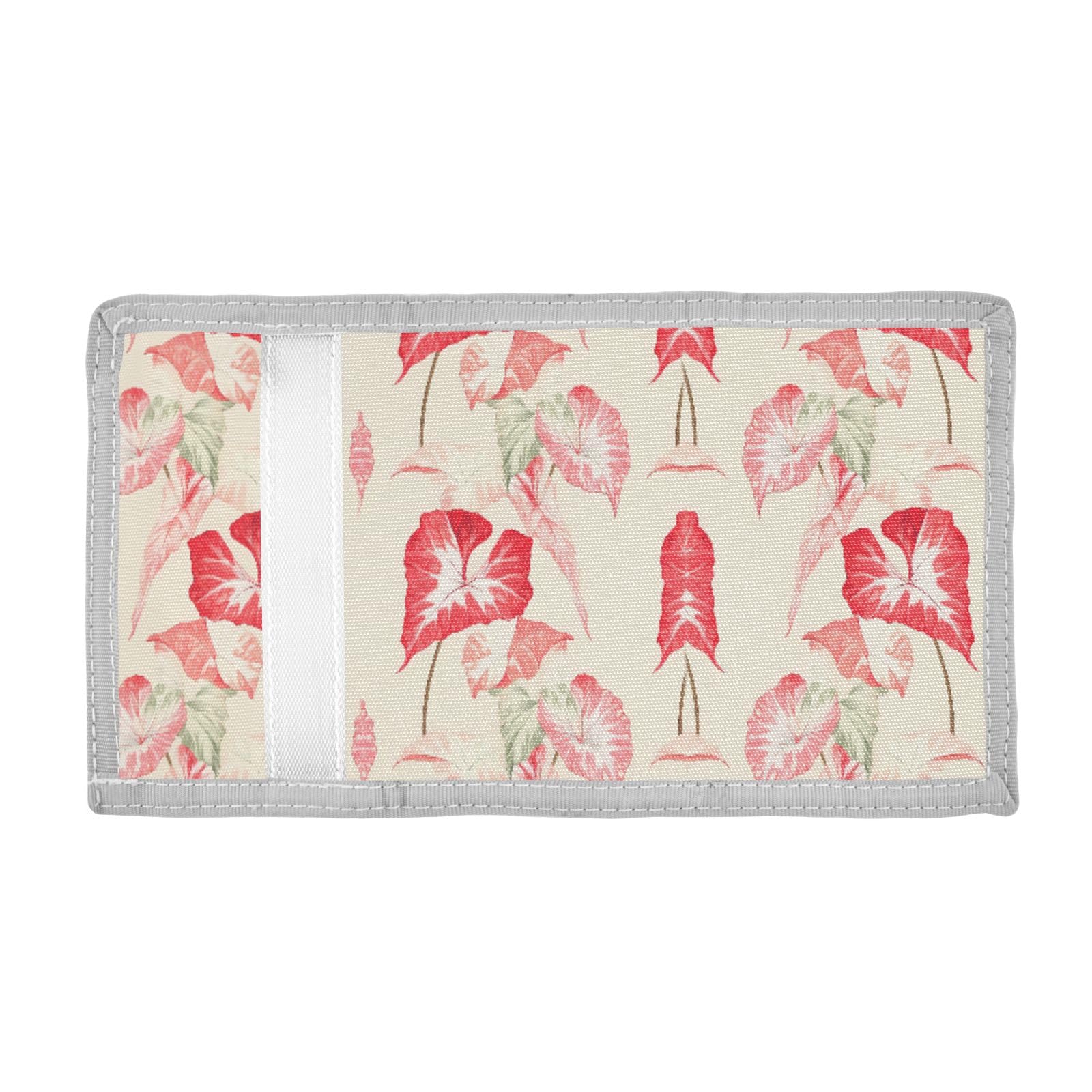 ALAZA Kids Wallets for Boys Girls Toddler Trifold Wallet Children Small Begonia Leaves Plant with Zipper Coin Pocket