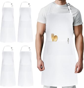 Grembiuli da cucina impermeabili, regolabili per donne e uomini, con